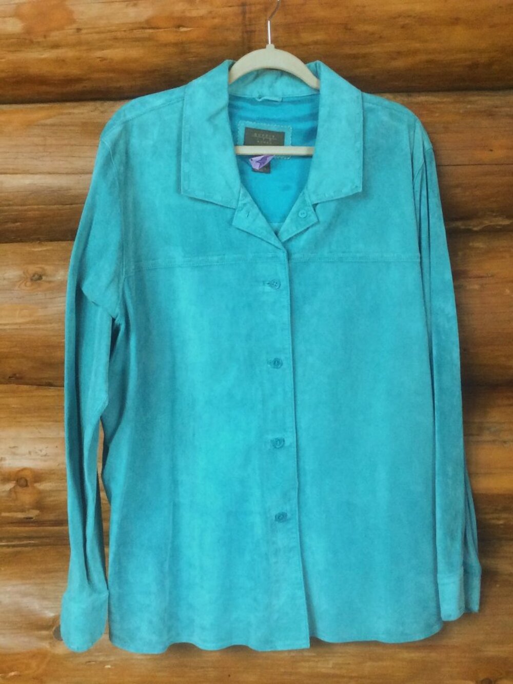 Outfit JPR Vintage Turquoise Boho Suede Shacket Size 3X